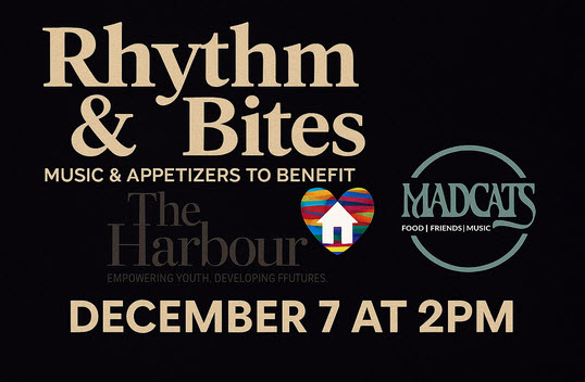 Rhythm & Bites, Music & appetizers to benefit The Harbour